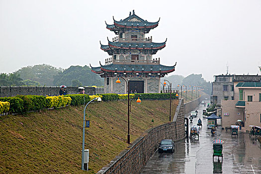 老城墙,老城,潮州,中国