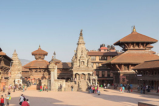 杜巴广场,巴克塔普尔,尼泊尔,亚洲