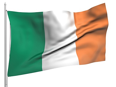 飞,旗帜,爱尔兰,国家
