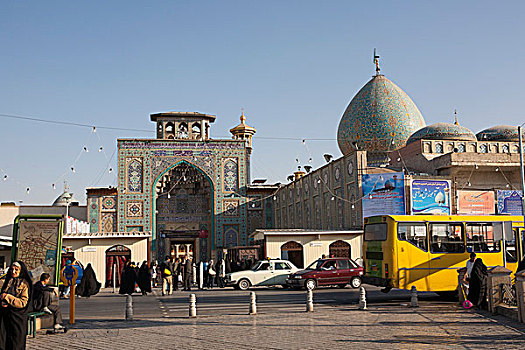 大门,城市,清真寺,设拉子,伊朗