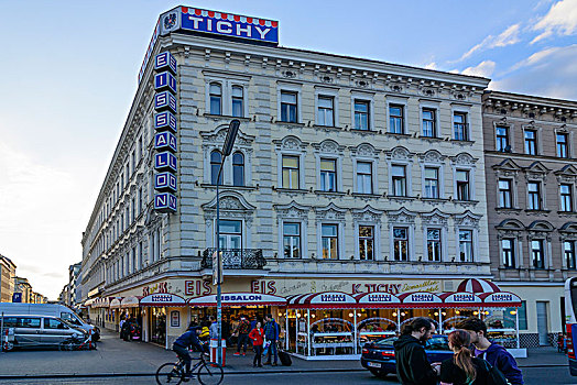 维也纳,冰淇淋店,店,奥地利