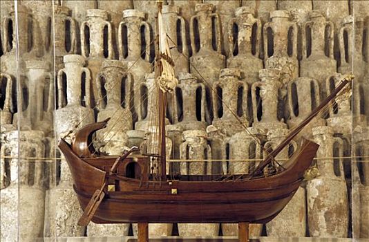 罗马,双耳器皿,模型,船,利古里亚,里维埃拉,意大利