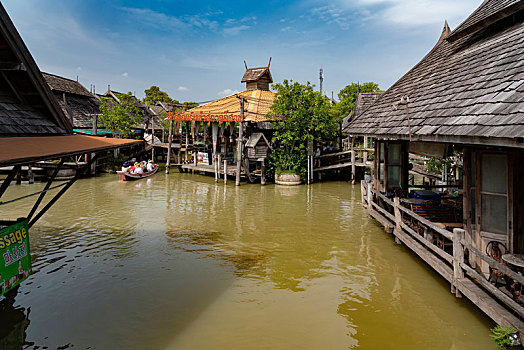 泰国曼谷杜拉拉水上市场
