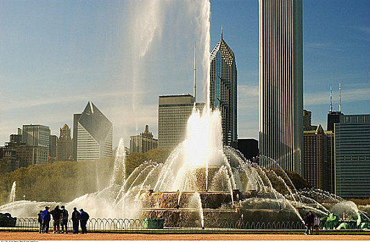 白金汉喷泉,芝加哥,伊利诺斯,美国