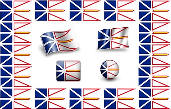 旗帜,纽芬兰,拉布拉多犬,象征