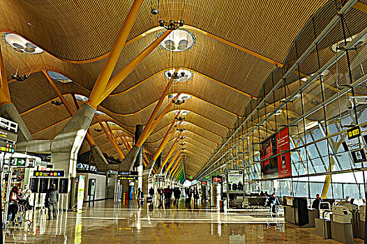 西班牙,马德里,国际机场,室内,建筑师