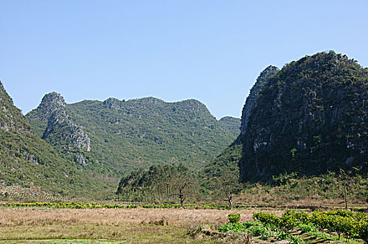 桂林喀斯特山景