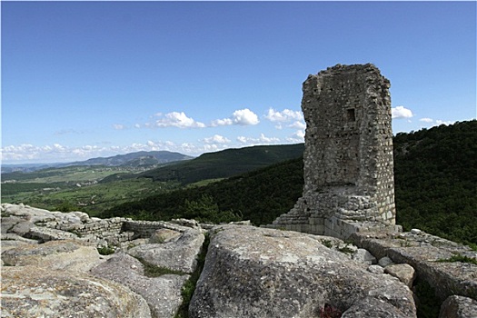 风景,保加利亚,城堡,环境