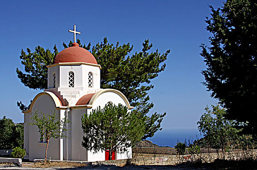 小教堂,靠近,克里特岛,希腊,欧洲