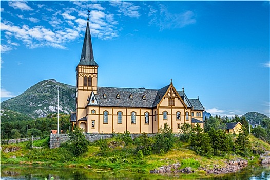 美景,罗弗敦群岛,大教堂,罗浮敦群岛,挪威