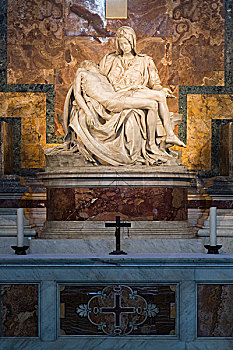 雕塑,大教堂,梵蒂冈城,罗马,意大利