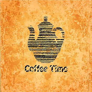 咖啡,时间,背景