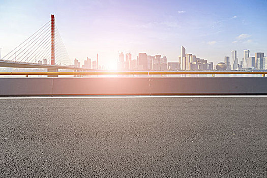 道路,天际线