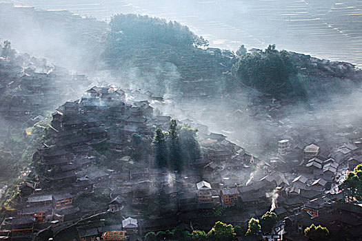 贵州雷山县西江千户苗寨