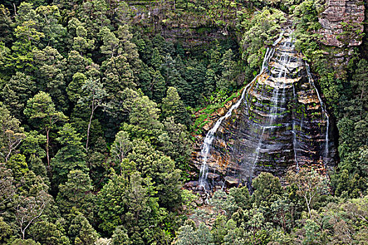 婚纱瀑,蓝山,新南威尔士,澳大利亚