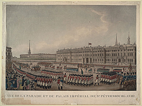游行,正面,冬宫,彼得斯堡,1812年,艺术家