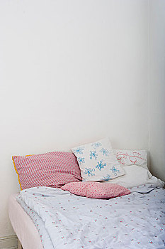 床,图案,枕头,羽绒被
