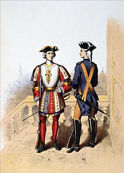 皇家卫兵,国王,18世纪,艺术家