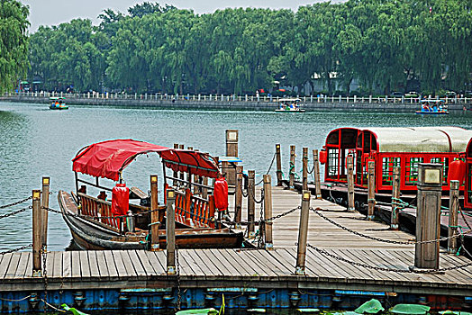 北京后海的码头