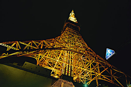 日本,东京都,东京塔,大幅,尺寸