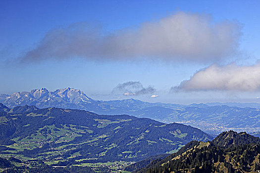 德国,巴伐利亚,阿尔卑斯山,山脉,阿彭策尔,瑞士