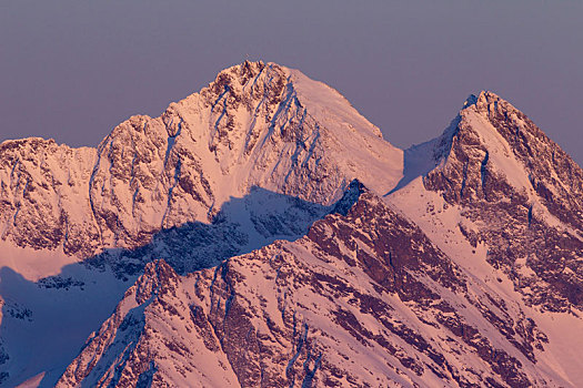 风景,冬天,阿勒堡,阿尔卑斯山,提洛尔,奥地利