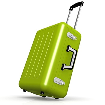 绿色,行李,角度,位置