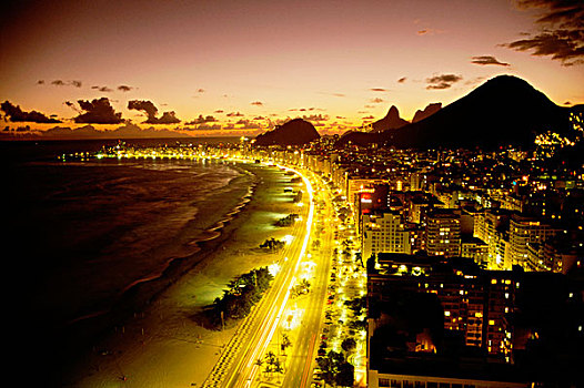 科巴卡巴纳海滩,里约热内卢,巴西