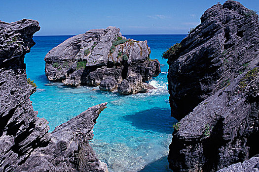 加勒比,百慕大,海滩,南海岸