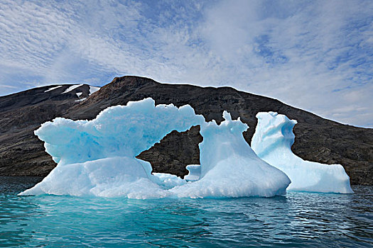 冰山,纳诺塔利克,峡湾,格陵兰