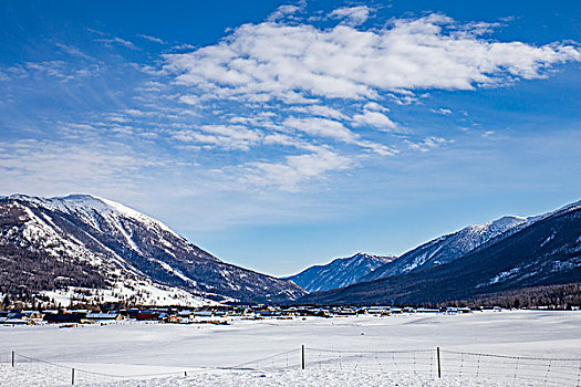 喀纳斯雪景