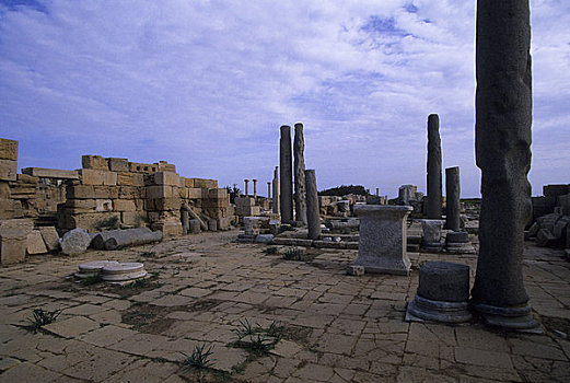 利比亚,靠近,的黎波里,莱普蒂斯马格纳,古罗马广场,区域