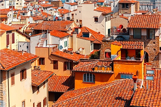 城市,屋顶,佛罗伦萨,意大利