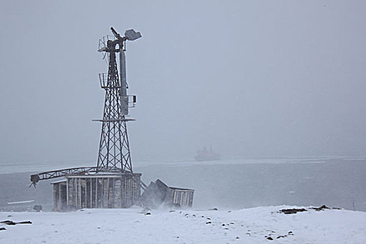 挪威探险家的小屋以及前苏联北极科考站