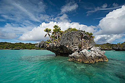斐济,南方,多,岛屿,景色,泻湖,室内,火山,火山口,蘑菇,小岛,珊瑚,石灰石,形状,吃剩下,小,有机生物,波浪,动作