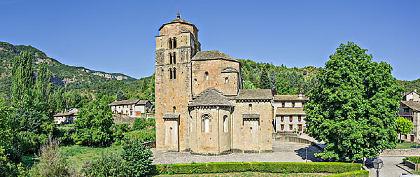 圣马利亚,教区教堂,11世纪,阿拉贡,西班牙,欧洲