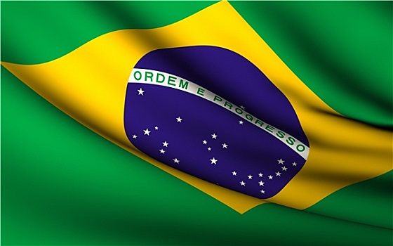 飞,旗帜,巴西,国家,收集