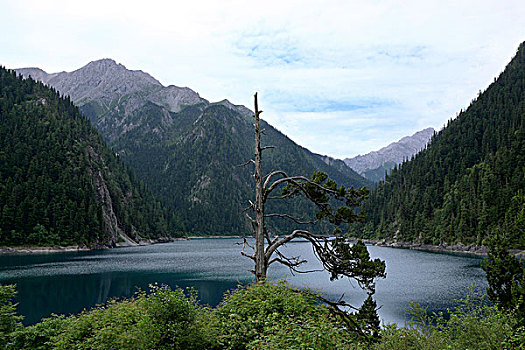 四川九寨沟的海子