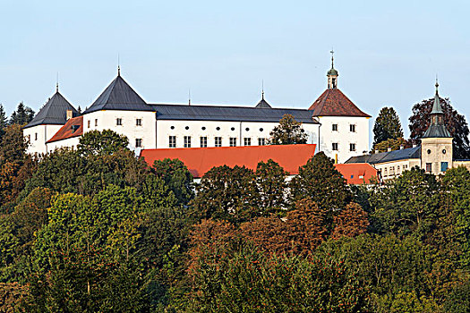 城堡,教堂,区域,斯瓦比亚,巴登符腾堡,德国,欧洲