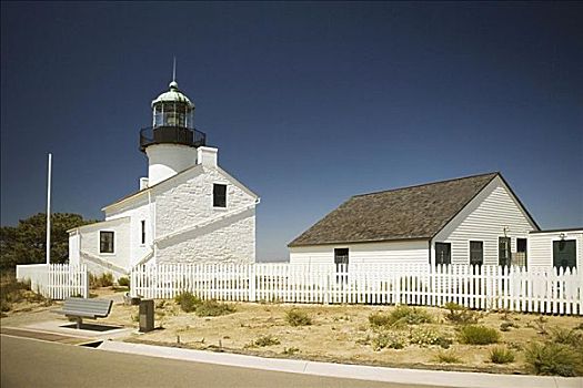 建筑,灯塔,国立纪念碑,加利福尼亚,美国