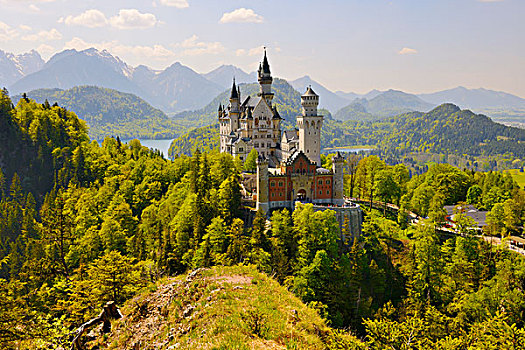 城堡,靠近,东方,巴伐利亚,德国,欧洲