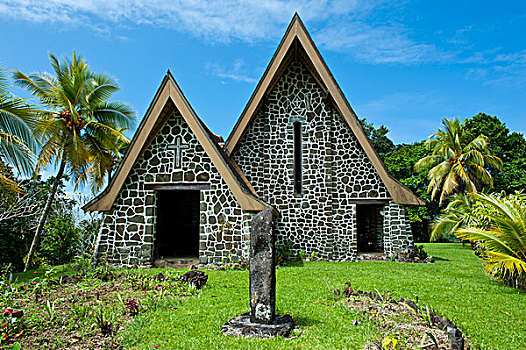 石头,教堂,岛屿,巴布亚新几内亚