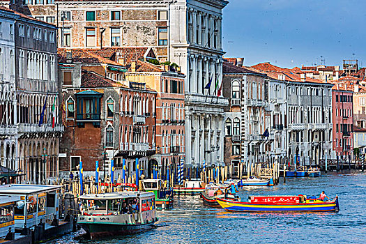 船,旅行,大运河,早晨,晴天,威尼斯,意大利