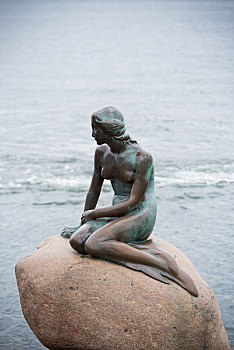 小美人鱼,雕塑,哥本哈根
