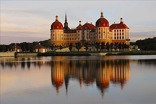 莫里茨堡,宫殿,靠近,德累斯顿,萨克森,德国,欧洲