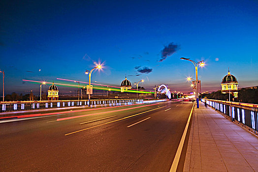 黑龙江省哈尔滨市松花江大桥景观