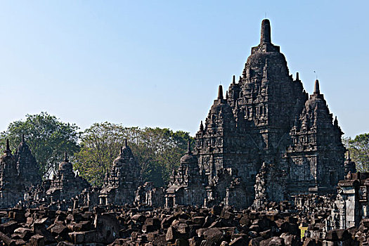 庙宇,中爪哇,印度尼西亚,大幅,尺寸