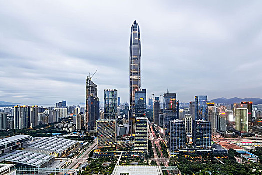 深圳平安大廈天際線