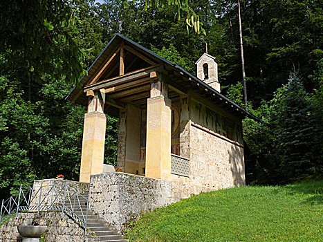 小教堂,靠近,伯龙,多瑙河,自然,公园,巴登符腾堡,德国,欧洲