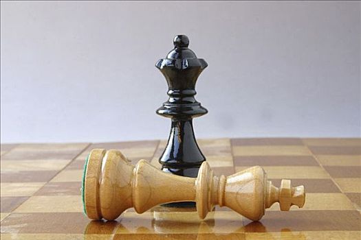 下棋,黑色,皇后,白色,国王